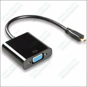 Micro Hdmi To Vga Female Video Cable Converter Adapter For Raspberry Pi 4