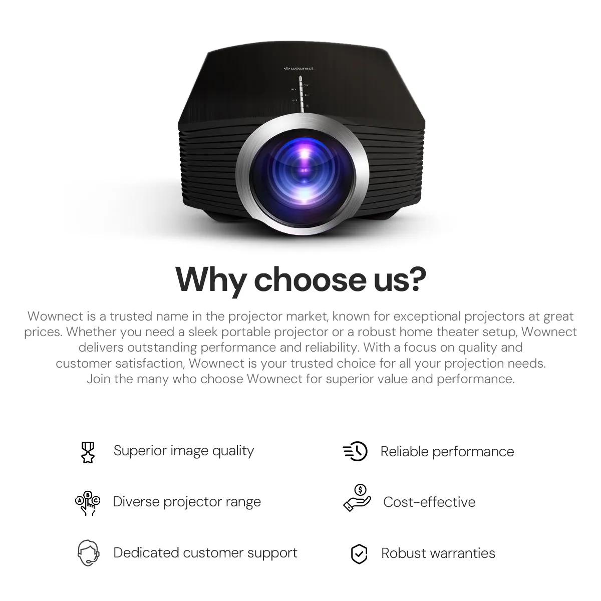Mini Projector, LED Portable Projector Full HD 1080P Supported, Phone Projector Compatible with Smartphone, Laptop, TV Stick Connection, Video Projectors for Kids Home Theater