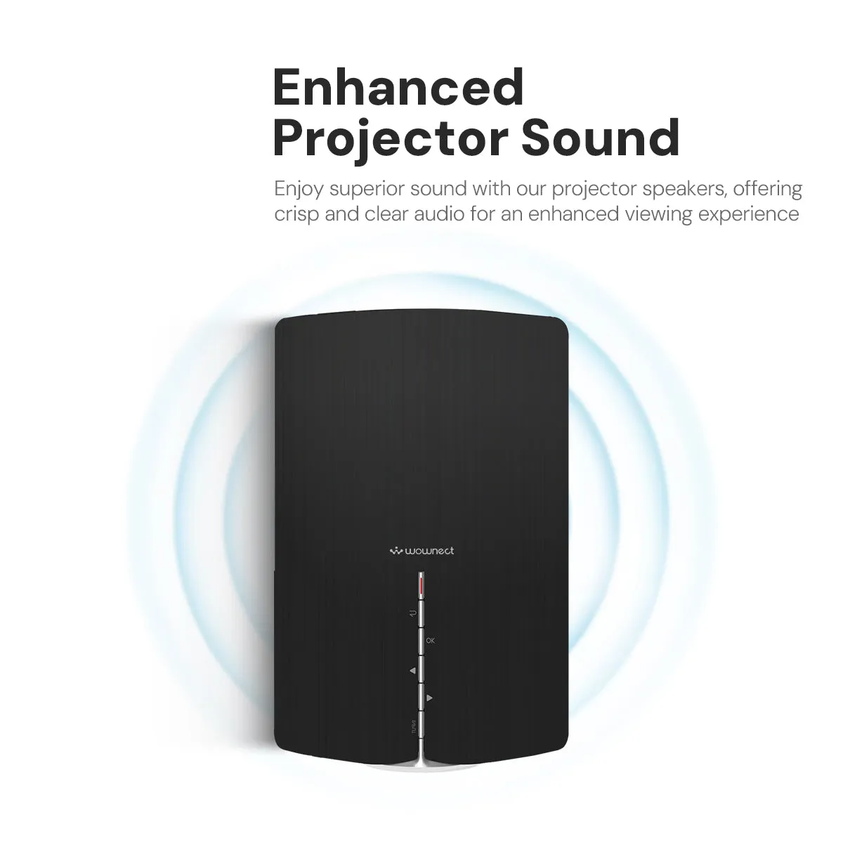 Mini Projector, LED Portable Projector Full HD 1080P Supported, Phone Projector Compatible with Smartphone, Laptop, TV Stick Connection, Video Projectors for Kids Home Theater