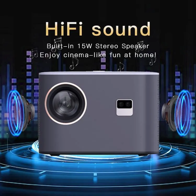 Mini Q9 Android Projector |450 ANSI Full HD 1080PAuto Focus   Auto Keystone| Android 9.0Portable Home Theater Movie Projector