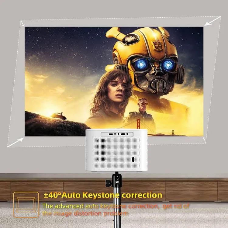 Mini Q9 Android Projector |450 ANSI Full HD 1080PAuto Focus   Auto Keystone| Android 9.0Portable Home Theater Movie Projector