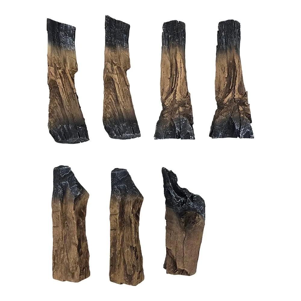 Modern Ember Rustic Log Accessory Kit for Skyline Wall Mount & Highmark 50