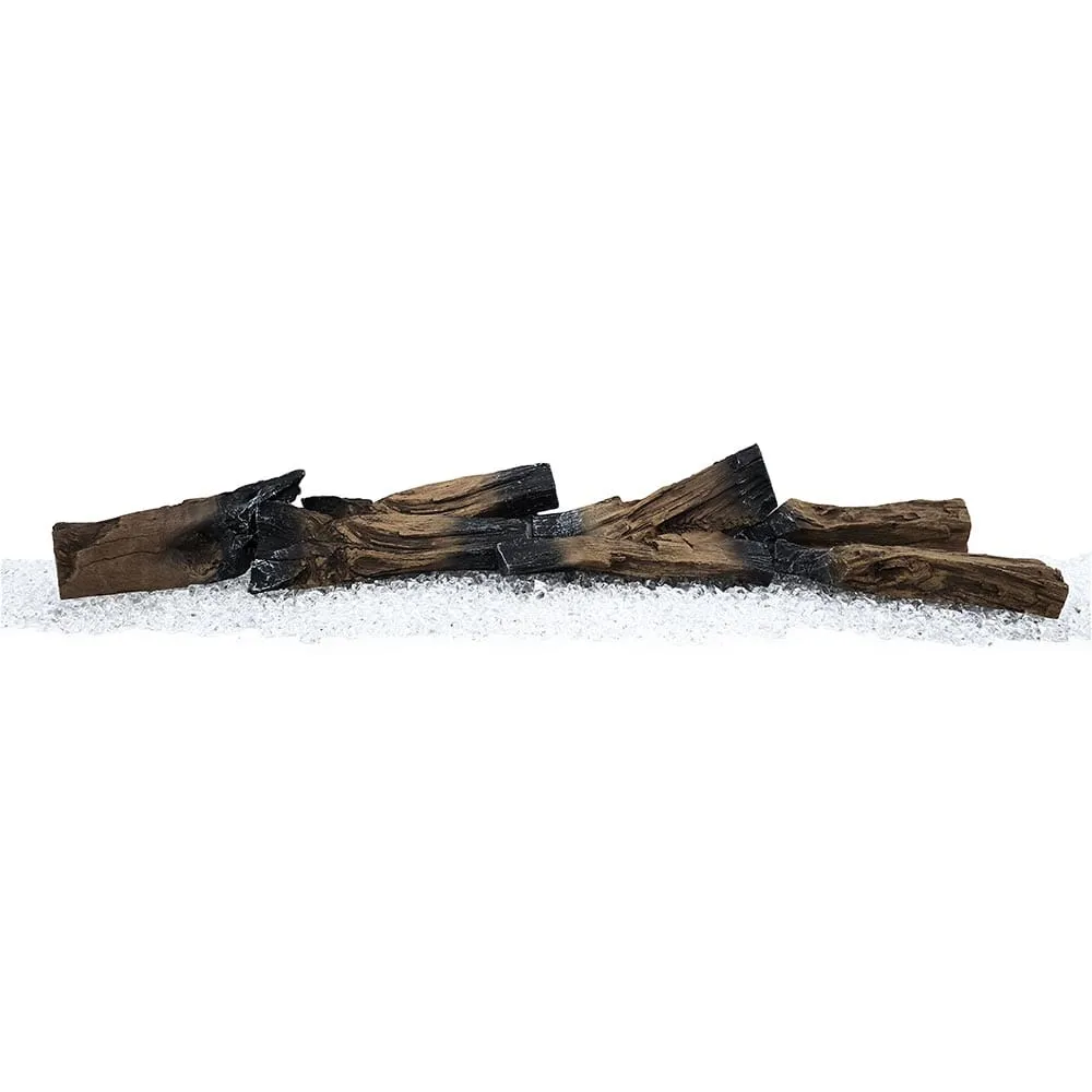 Modern Ember Rustic Log Accessory Kit for Skyline Wall Mount & Highmark 50
