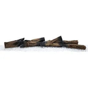 Modern Ember Rustic Log Accessory Kit for Skyline Wall Mount & Highmark 50
