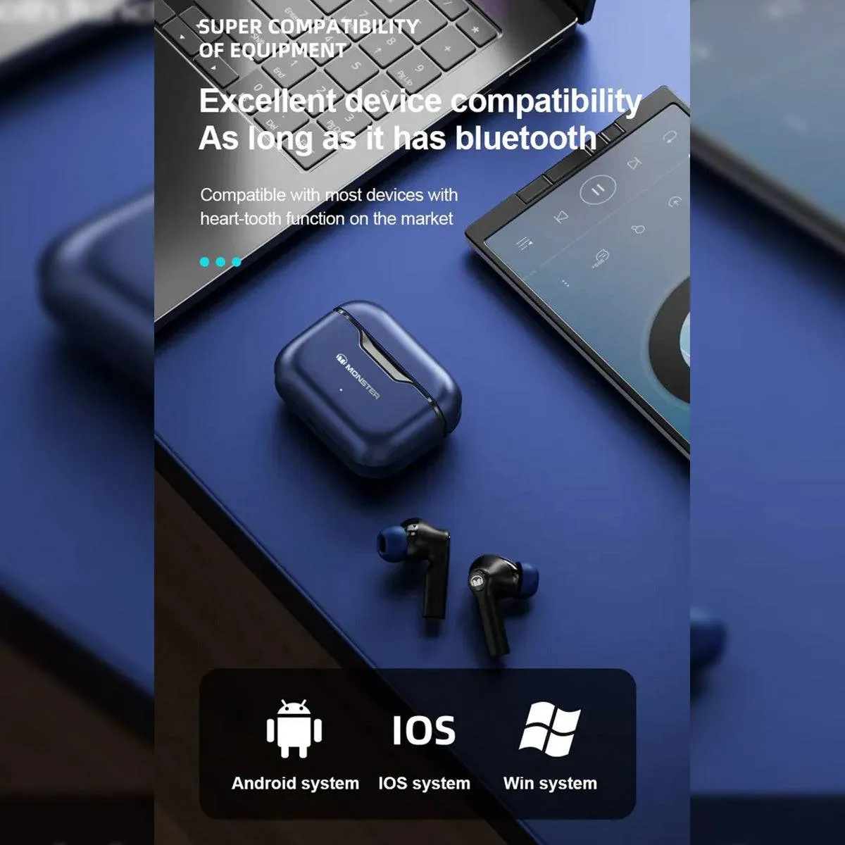 MONSTER XKT02 TWS Wireless Bluetooth Earphones