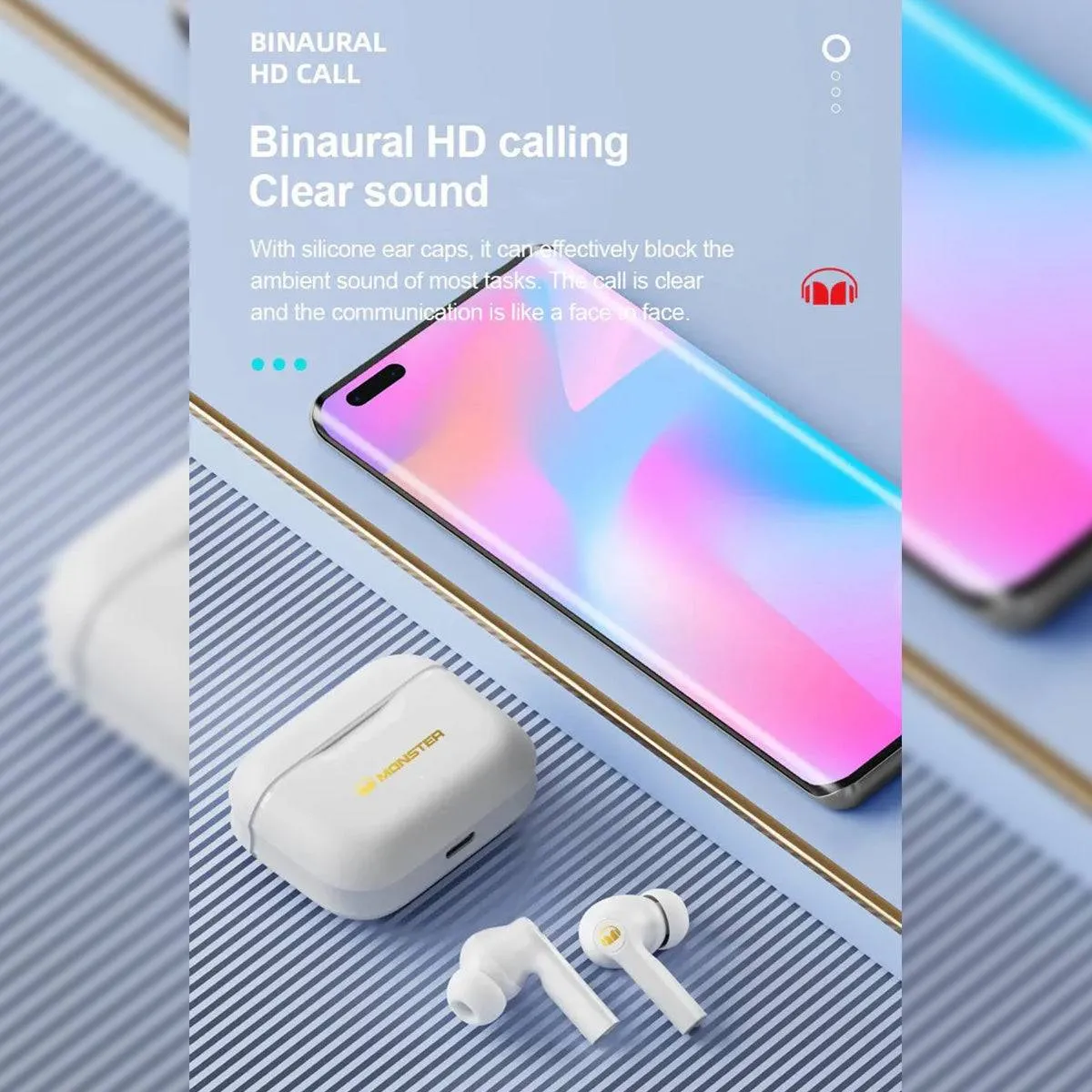 MONSTER XKT02 TWS Wireless Bluetooth Earphones