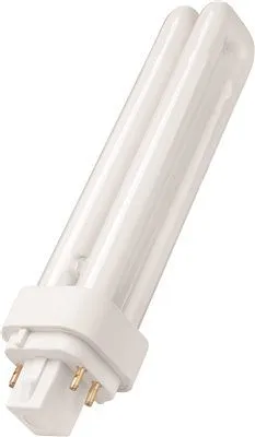 Monument Dual Tube Compact Fluorescent Lamp 18 Watts 3500K 82 Cri G24Q-2 Base Energy Saving