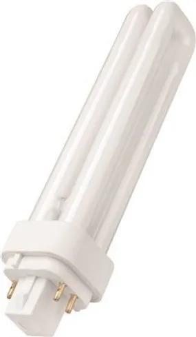 Monument Dual Tube Compact Fluorescent Lamp 18 Watts 3500K 82 Cri G24Q-2 Base Energy Saving