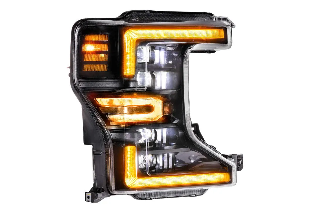 Morimoto Headlights Ford F250/F350/F450 SD (20-21) [w/ Sequential LED Turn] XB LED - Black