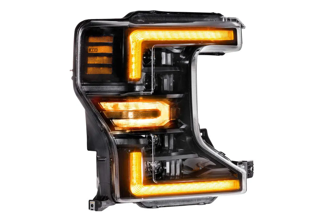 Morimoto Headlights Ford F250/F350/F450 SD (20-21) [w/ Sequential LED Turn] XB LED - Black
