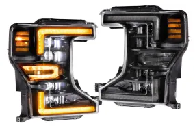 Morimoto Headlights Ford F250/F350/F450 SD (20-21) [w/ Sequential LED Turn] XB LED - Black