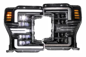 Morimoto Headlights Ford Super Duty (2017-2019) [w/ Sequential LED Turn] XB Hybrid - Black