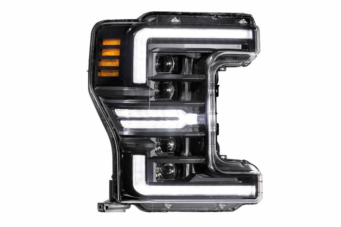 Morimoto Headlights Ford Super Duty (2017-2019) [w/ Sequential LED Turn] XB Hybrid - Black