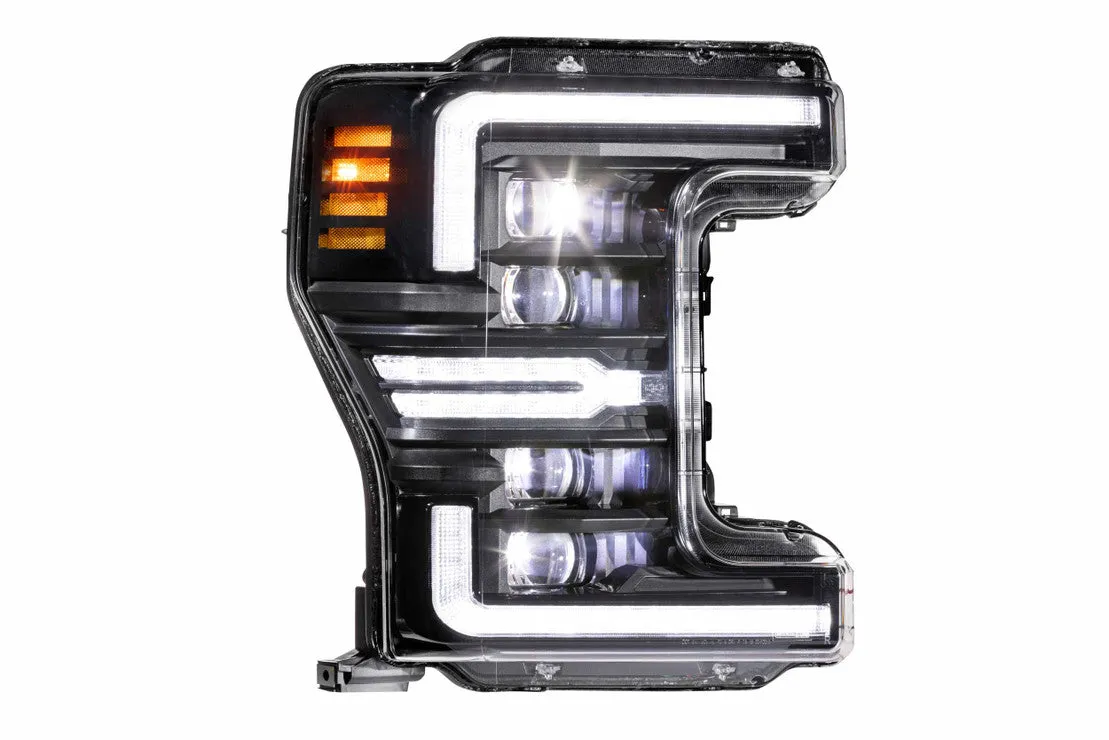 Morimoto Headlights Ford Super Duty (2017-2019) [w/ Sequential LED Turn] XB Hybrid - Black