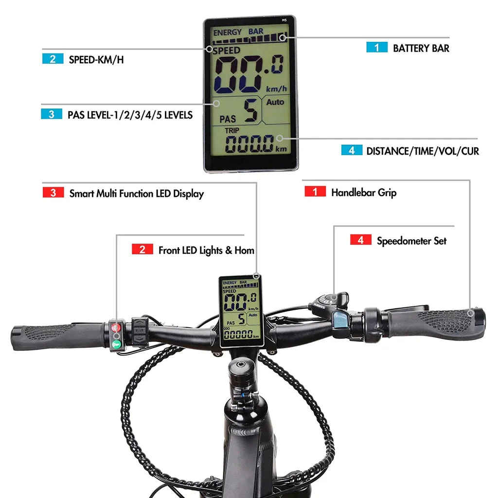 Nakto Discovery 20" Fat Tire 350W 48V Electric Bike