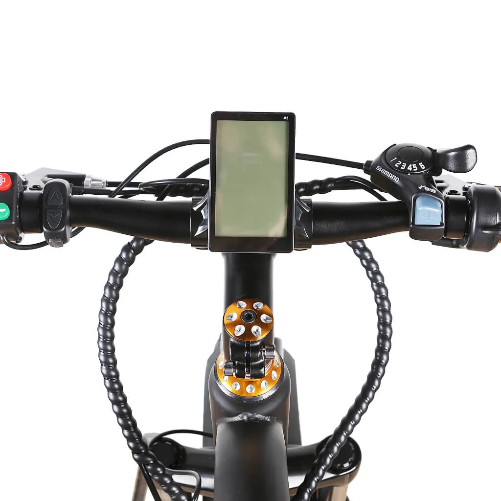 Nakto Super Cruiser 26" Fat Tire 500W 48V Electric Bike Black