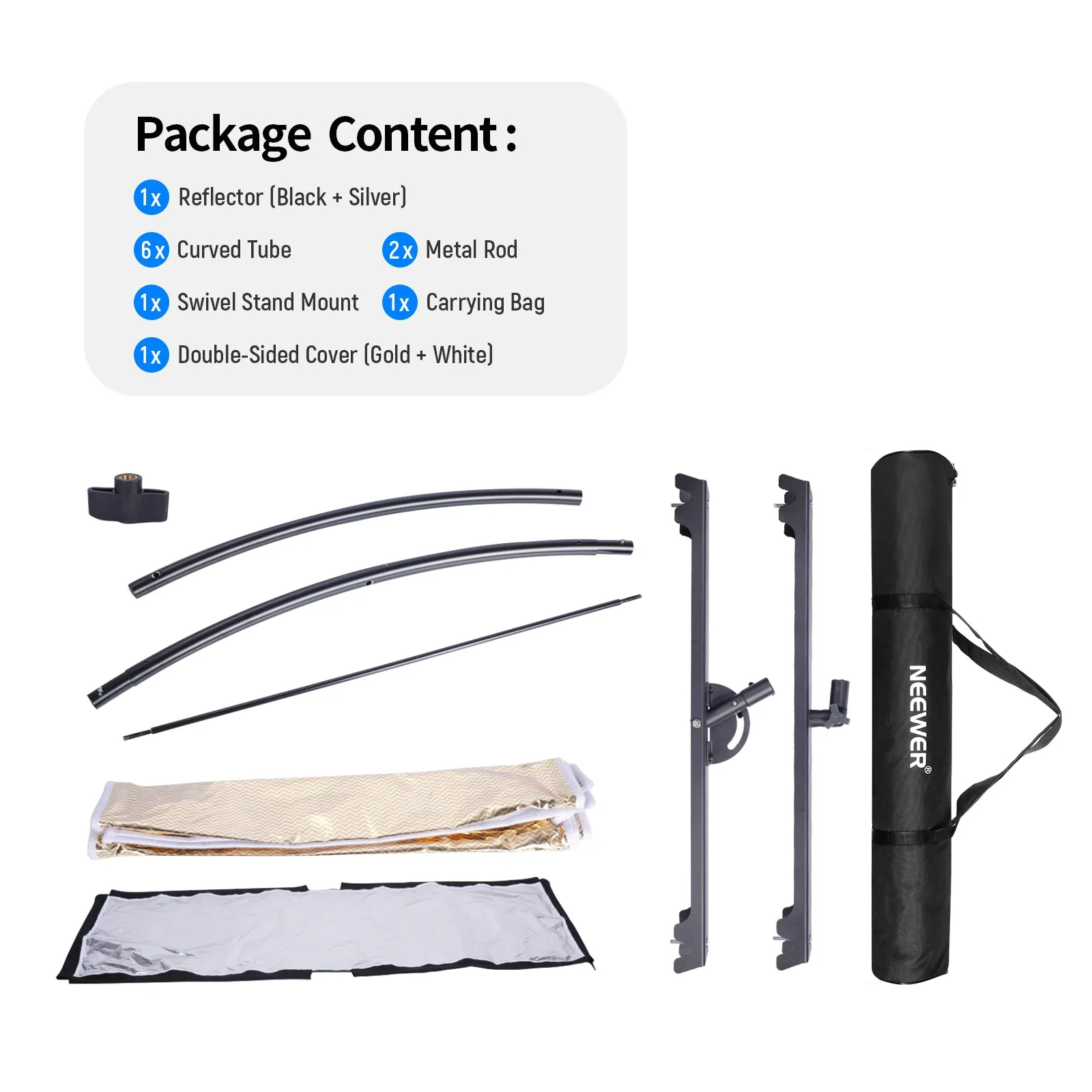 NEEWER 100 x 45cm Clamshell Light Reflector Diffuser