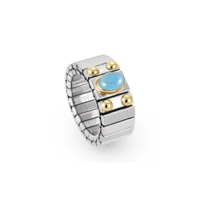Nomination Extension Rings Gold and Turquoise