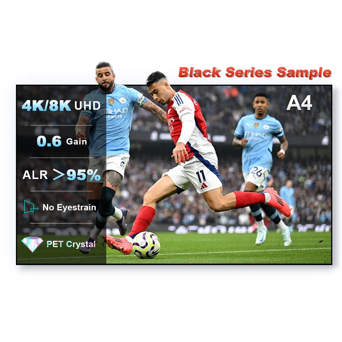 Nothingprojector Black Series Screen A4 Size sample