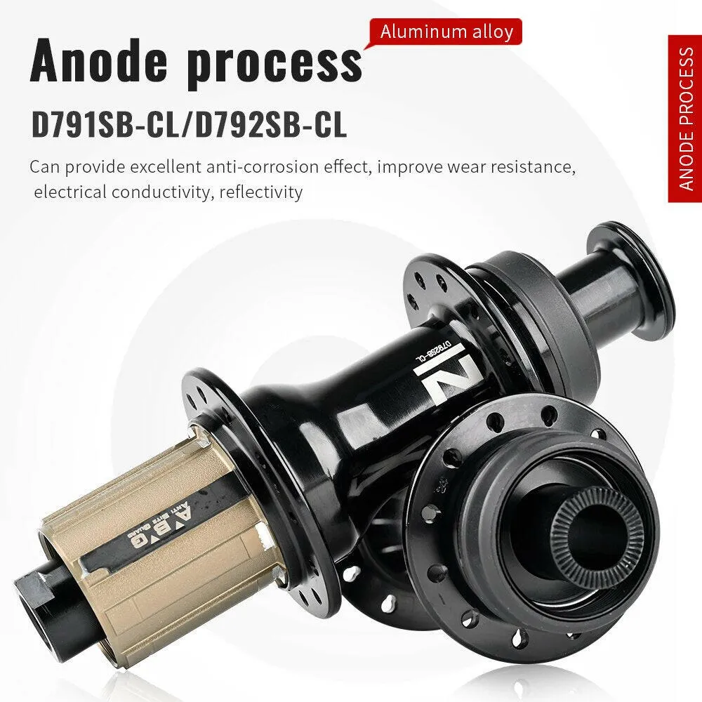 Novatec D791SB-CL D792SB-CL Center Lock Disc Brake MTB Hubs Thru axle 100x12 142x12MM 24 Holes Road Bicycle Hubs ABG FREEHUB 11S