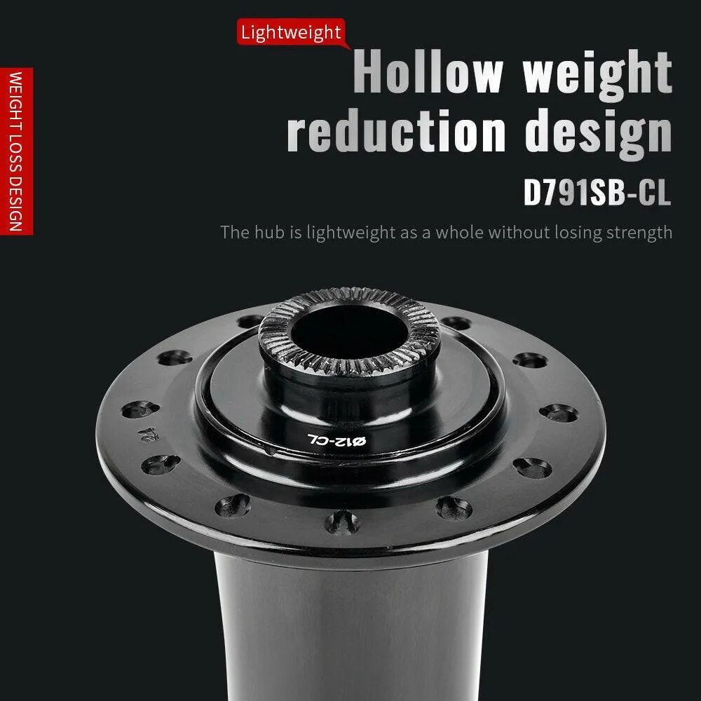 Novatec D791SB-CL D792SB-CL Center Lock Disc Brake MTB Hubs Thru axle 100x12 142x12MM 24 Holes Road Bicycle Hubs ABG FREEHUB 11S