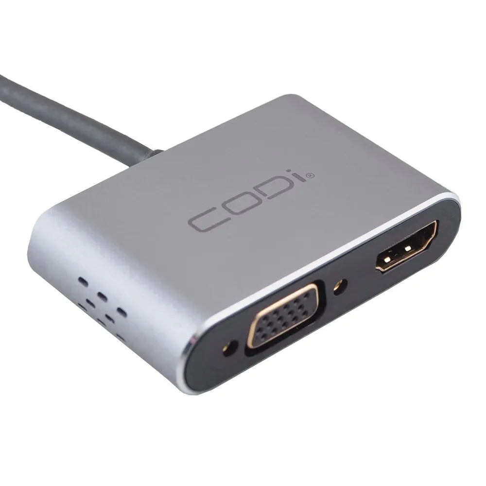[NV] 4-In-1 USB-C Display Adapter (HDMI, VGA, USB-C PD, USB-A 3.0)*