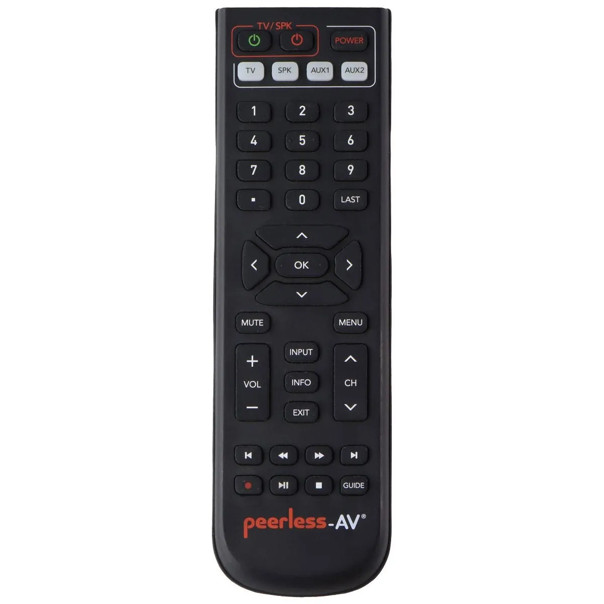 Peerless-AV Outdoor-Rated Learning Remote - Black (410-0332)