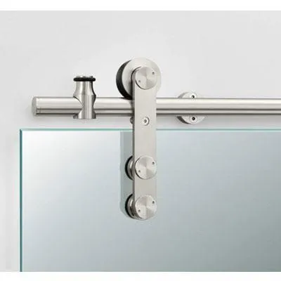 Pemko G60P/6 Polished Stainless Steel Sliding Glass Panel Track System -  78.75" Length