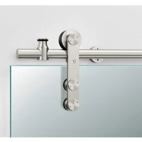 Pemko G60P/6 Polished Stainless Steel Sliding Glass Panel Track System -  78.75" Length