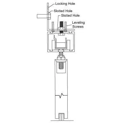 Pemko H1100A-SW/6 Side Wall Mounted Track System 72" Inch