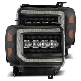Performance Lighting 
NOVA-Series LED Headlights 
2014-2018 GMC Sierra NOVA-Series LED Projector Headlights Black Alpha-Rex 880617
