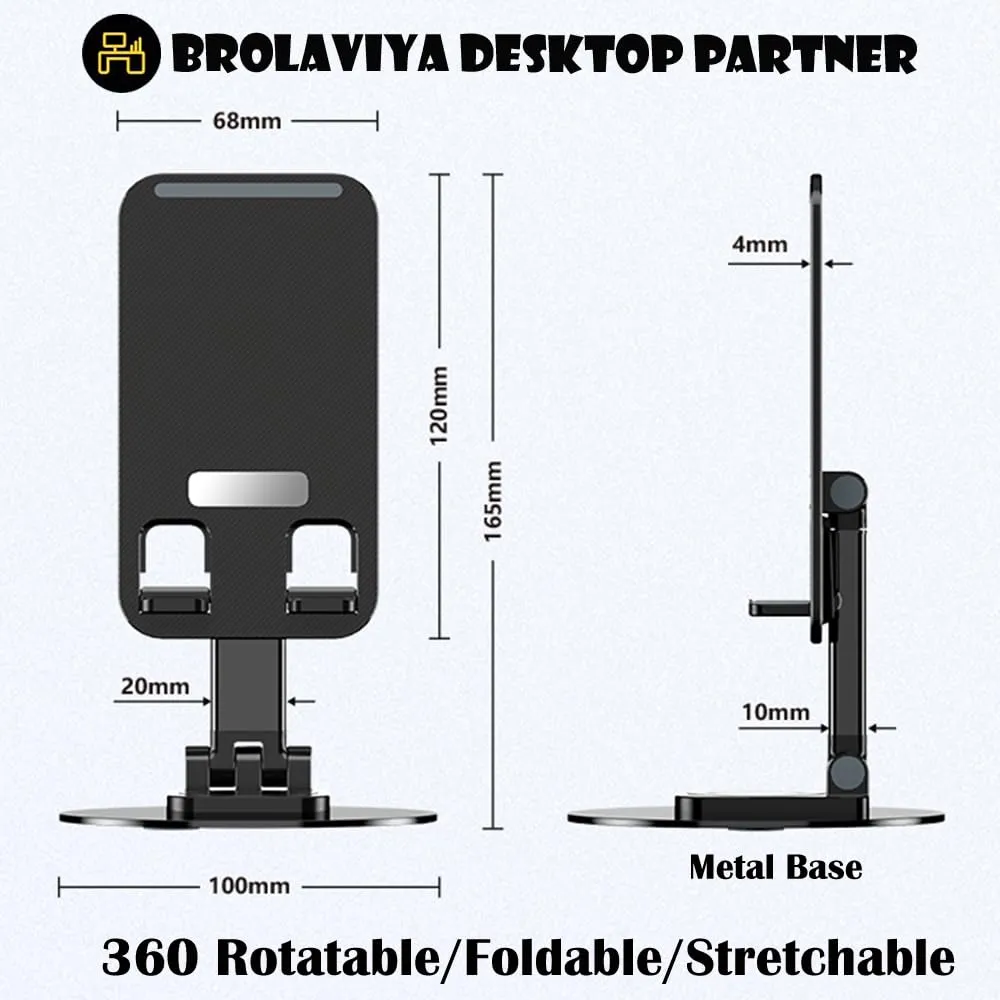 Phone Stand Holder 360° Rotatable Mobile Stand