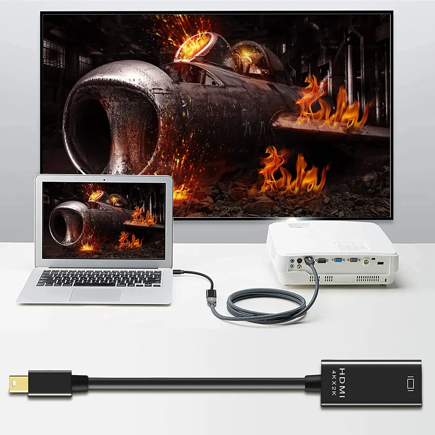 Pi ® (PiPlus®) Mini DP to HDMI Adapter 4K@30Hz