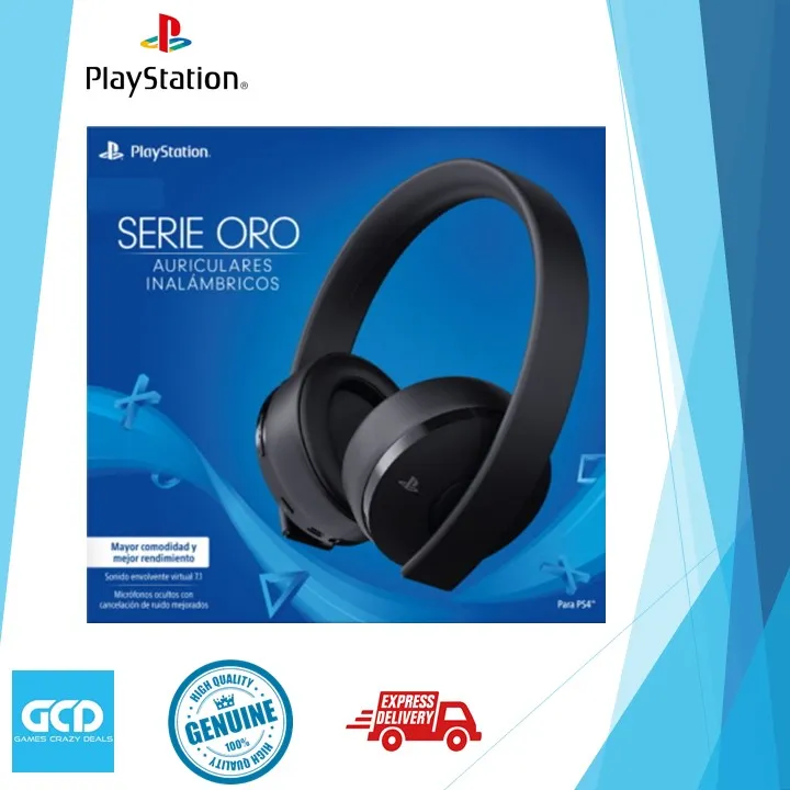 Playstation 4 Gold Wireless Headset Export Set (Black)