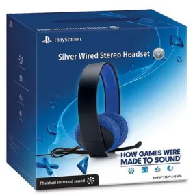 Playstation 4 Silver Wired Headset