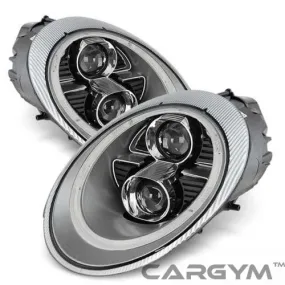 Porsche 997 911 2004-08 Dual Projectors LED Silver Headlight