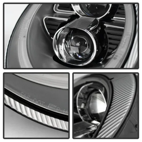 Porsche 997 911 2004-08 Dual Projectors LED Silver Headlight