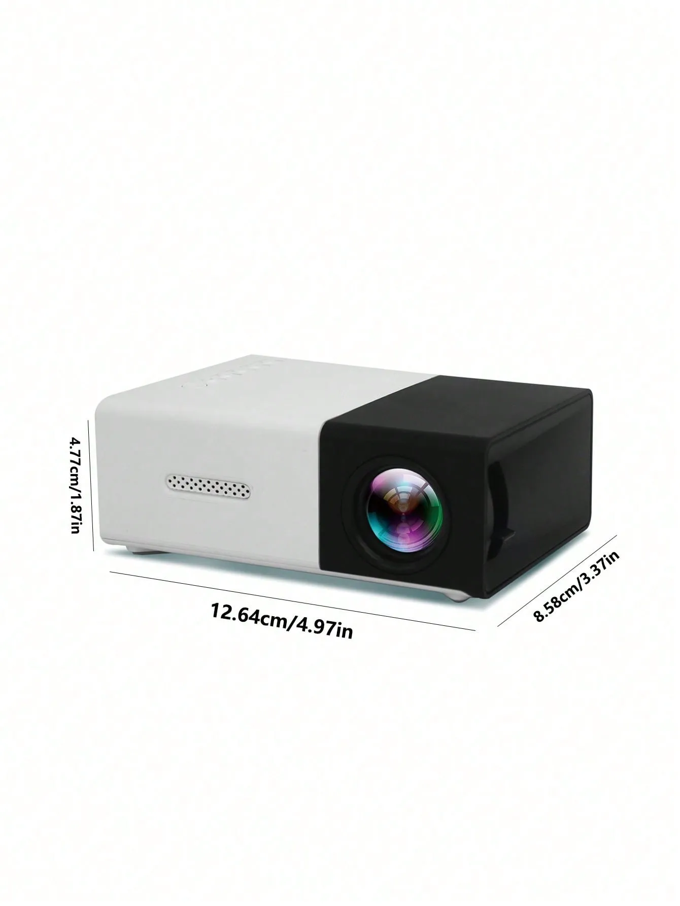 Portable mini projector with built-in speaker