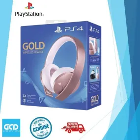 PS4 Gold Wireless Headset Rose Gold Edition (Export)