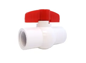 PVC COMPACT BALL VALVE - 3/4" - Threaded - Sanipro