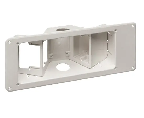 Recessed TV Box with Angled Openings