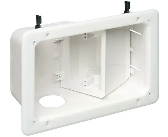 Recessed TV Box with Angled Openings
