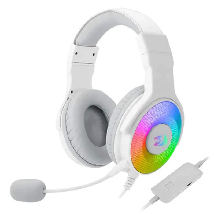 REDRAGON H350 PANDORA 2 RGB USB WIRED   3.5MM GAMING HEADSET - WHITE