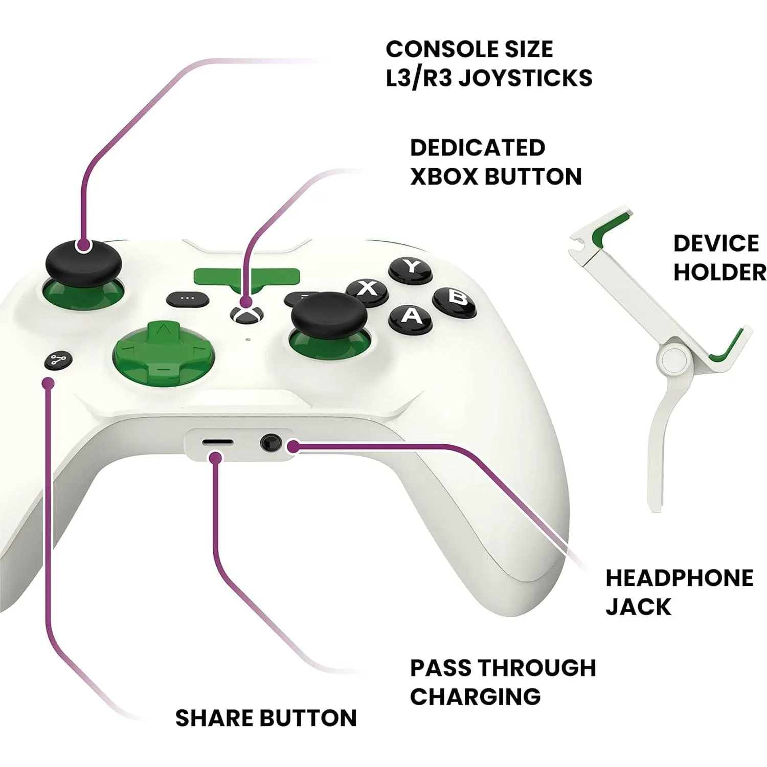 RiotPWR Xbox Edition iPhone Cloud Gaming Controller, Mobile Handheld Console for iPhone, 1 Month Free Xbox Game Pass Ultimate, MFi Certified for iOS