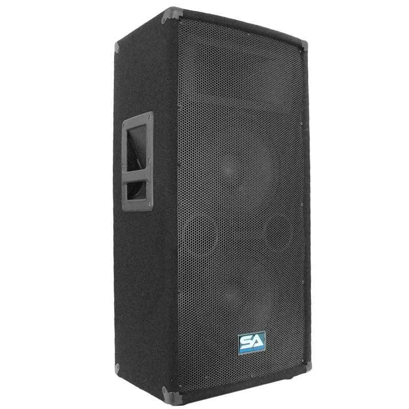 SA-100T Pair of Dual 10" Pro Audio PA/DJ Speaker Cabinets Titanium Horns