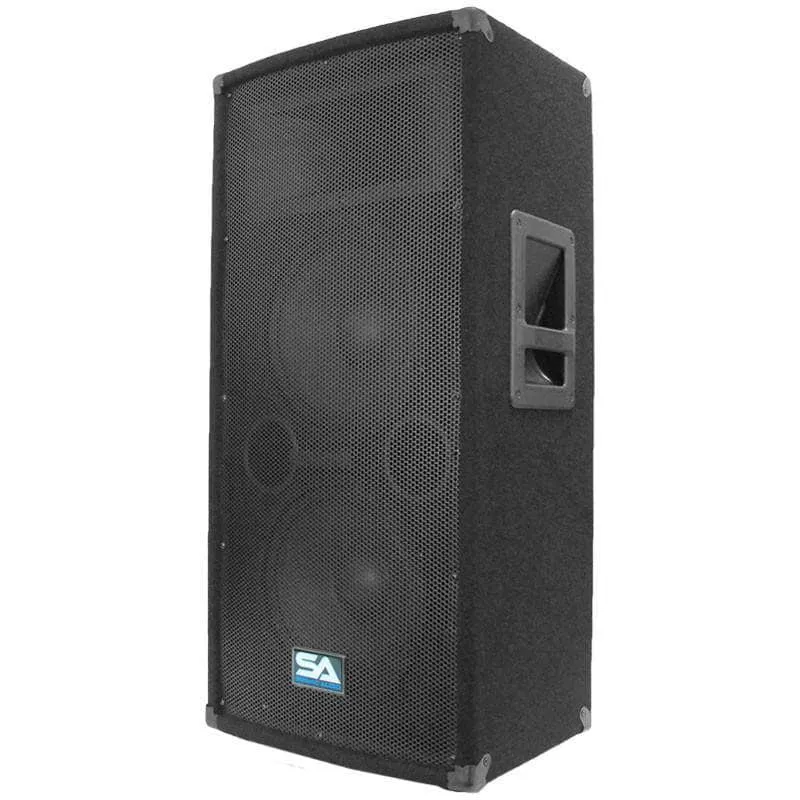 SA-100T Pair of Dual 10" Pro Audio PA/DJ Speaker Cabinets Titanium Horns