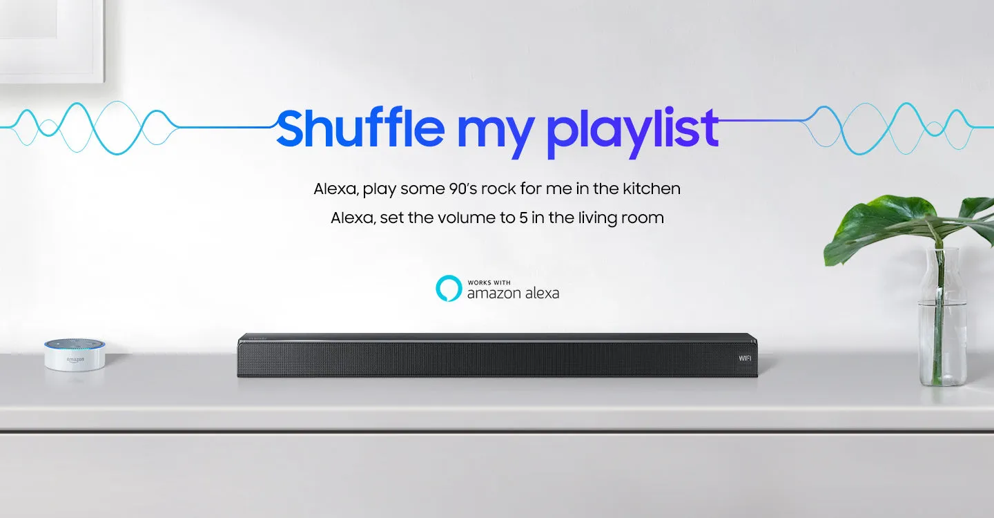 SAMSUNG 2.0 Channel One Body Sound  6 Speaker Built-In High-Res Soundbar with Built-In Subwoofer ( HW-MS550 )