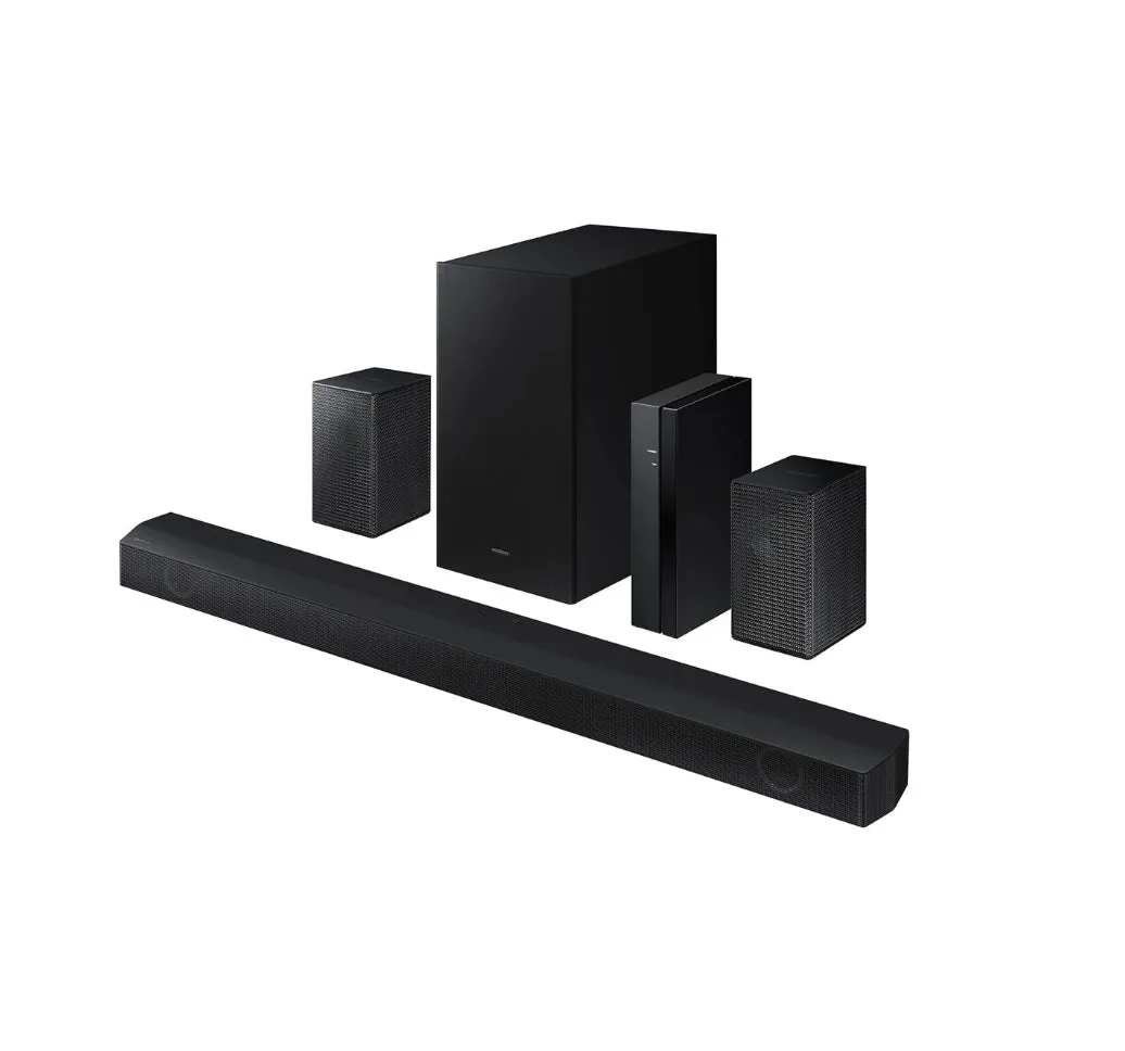 SAMSUNG HW-B57C B-Series 4.1ch Soundbar w/Dolby Audio/DTS Virtual X, Game Mode, Wireless Bluetooth TV Connection, Rear Speaker Kit & Subwoofer Included