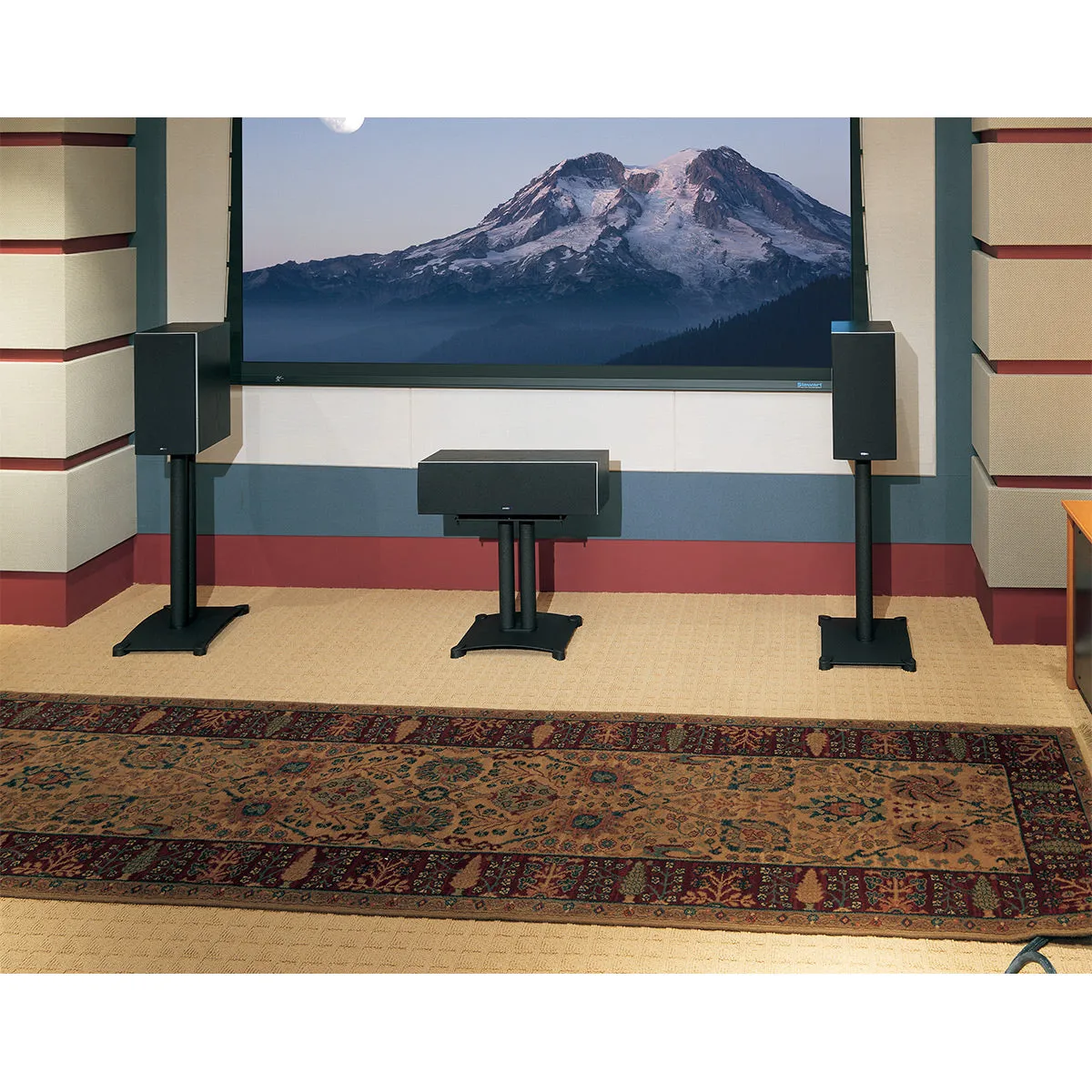 Sanus SFC22 Steel Series 22" Fixed-Height Speaker Stand - Each (Black)