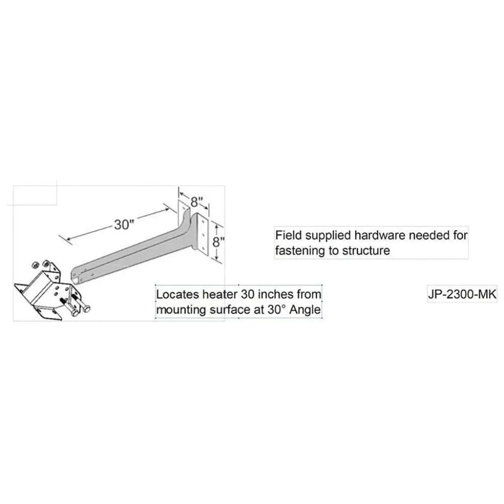 Schwank Wall Mount Arm Kit for 2100 & 2300 Series JP-2300-MK